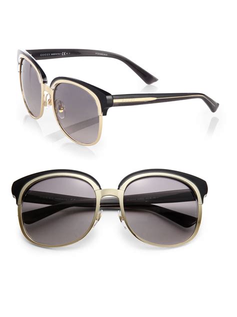 round gucci sunglasses plastic frame|gucci women's oversize round sunglasses.